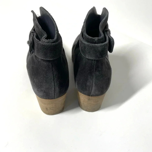 Vince Harriet Suede Gray Limestone Booties Size 7M - Picture 7 of 8